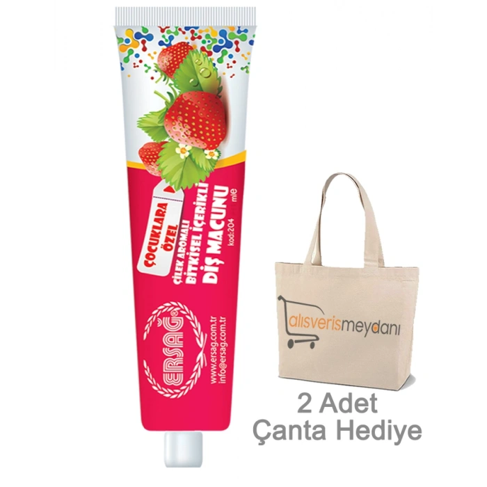 Ersağ Çilekli Çocuk Diş Macunu - 75 ML