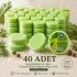 Internatural Çay Ağacı Süngerli Bitkisel Banyo Sabunu 40lı Paket (40 x 120 g)