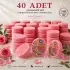 Internatural Gül Süngerli Bitkisel Banyo Sabunu 40lı Paket (40 x 120 g)