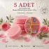 Internatural Gül Süngerli Bitkisel Banyo Sabunu 5li Paket (5 x 120 g)