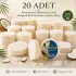 Internatural Hindistan Cevizi Süngerli Bitkisel Banyo Sabunu 20li Paket (20 x 120 g)