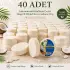 Internatural Hindistan Cevizi Süngerli Bitkisel Banyo Sabunu 40lı Paket (40 x 120 g)