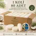 Internatural Hindistan Cevizi Süngerli Bitkisel Banyo Sabunu 80li Koli (80 x 120 g)