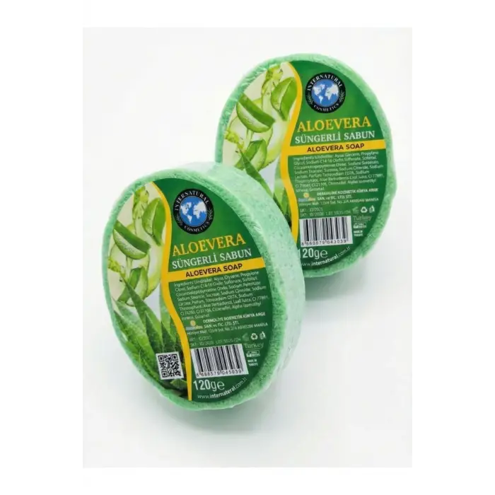 Internatural Aloe Vera Süngerli Bitkisel Banyo Sabunu 120 g
