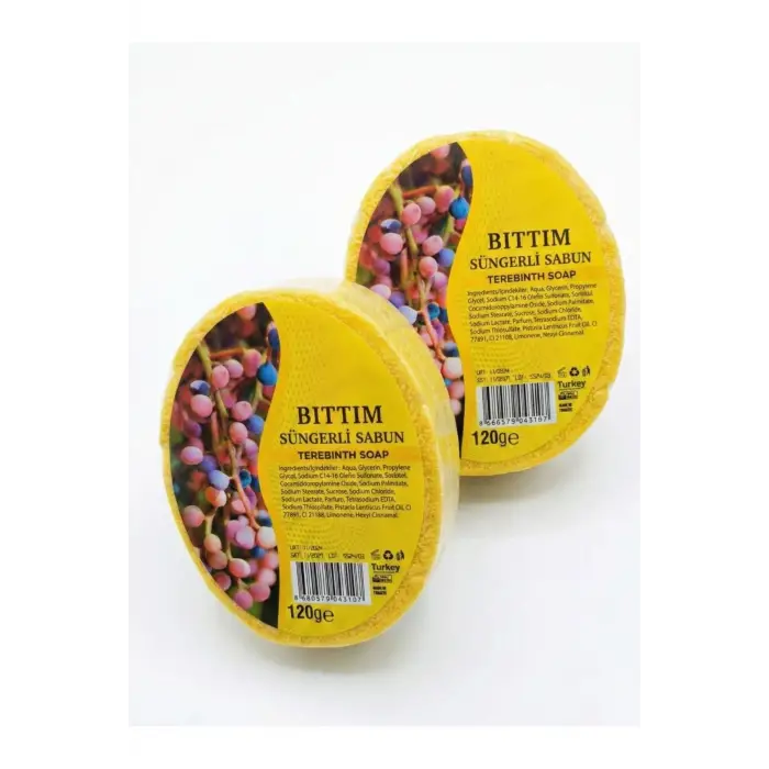 Internatural Bıttım Süngerli Bitkisel Banyo Sabunu 120 g