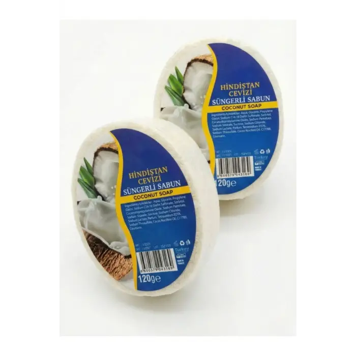 Internatural Hindistan Cevizi Süngerli Bitkisel Banyo Sabunu 120 g