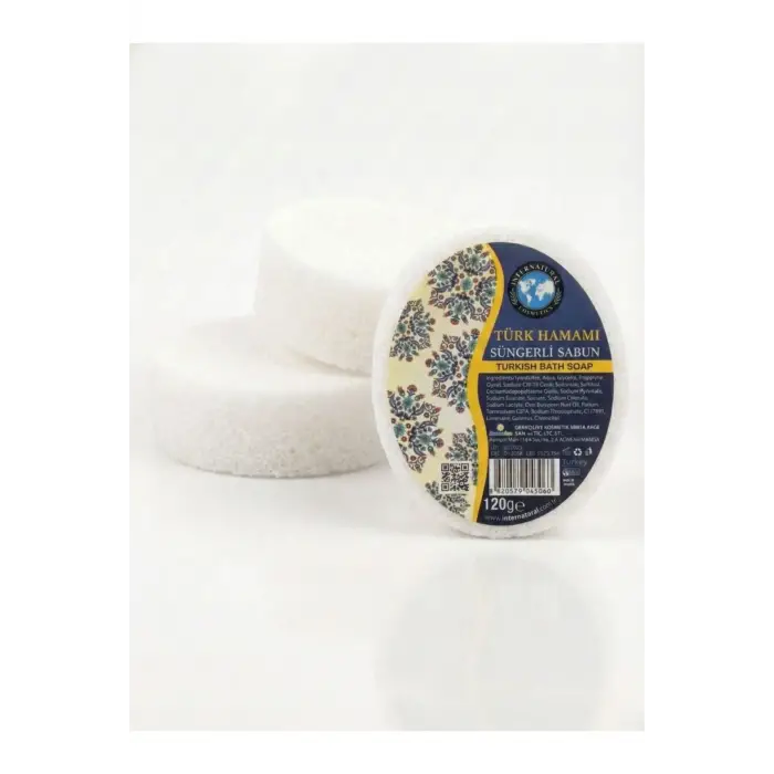 Internatural Türk Hamamı Süngerli Bitkisel Banyo Sabunu 120 g