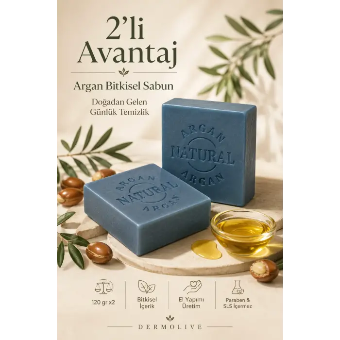 Internatural 2li Avantaj - Argan Bitkisel Sabun 2 x 120 g