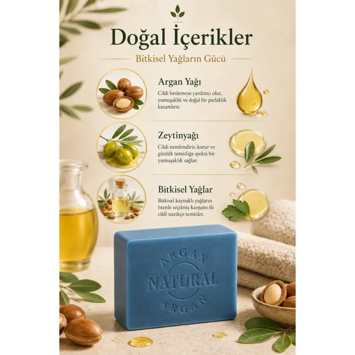 Internatural 5li Ekonomik - Argan Bitkisel Sabun 5 x 120 g