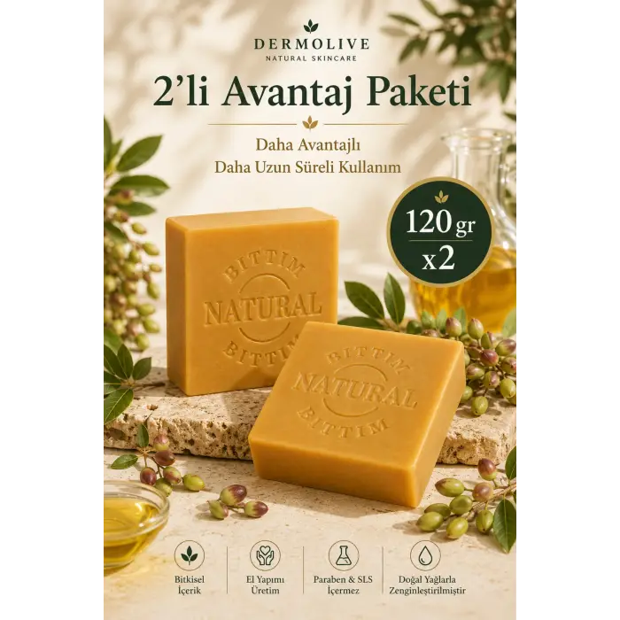 Internatural 2li Avantaj - Bıttım Bitkisel Sabun 2 x 120 g