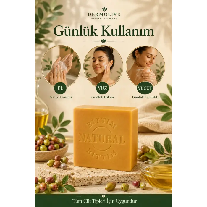 Internatural 3lü Avantaj - Bıttım Bitkisel Sabun 3 x 120 g