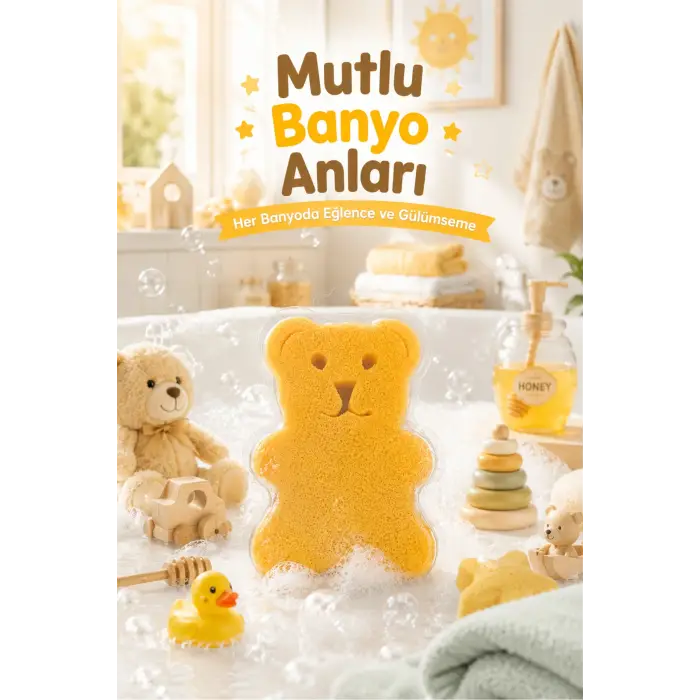 KC Kids Club Toysn Soaps Süngerli Oyuncak Bitkisel Banyo Sabunu Ayıcık 120 g
