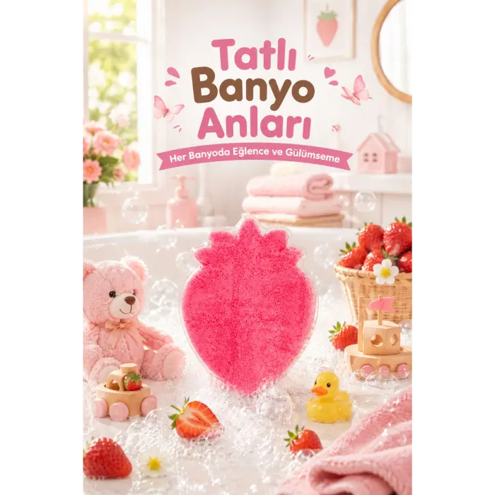 KC Kids Club Toysn Soaps Süngerli Oyuncak Bitkisel Banyo Sabunu Çilek 120 g