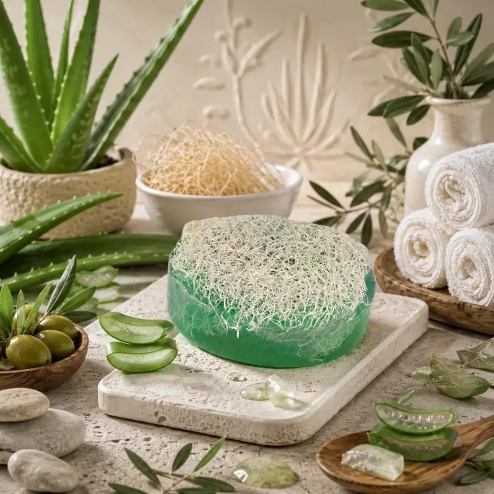 Internatural Aloe Vera Kabak Lifli Bitkisel Sabun 110 g