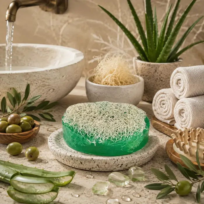 Internatural Aloe Vera Kabak Lifli Bitkisel Sabun 110 g