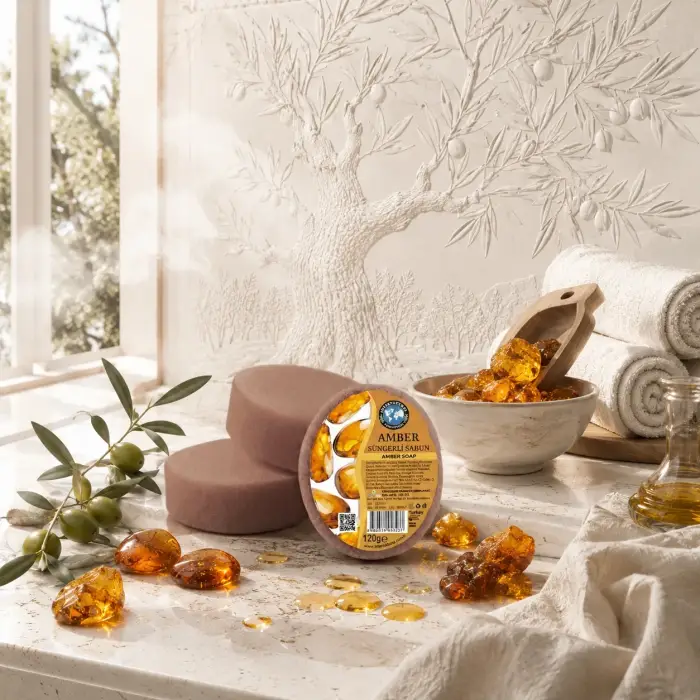 Internatural Amber Süngerli Bitkisel Banyo Sabunu