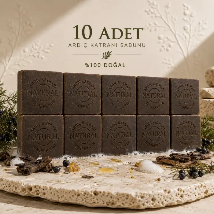 Internatural Ardıç Katranı Bitkisel Sabun 120 g - 10 Adet