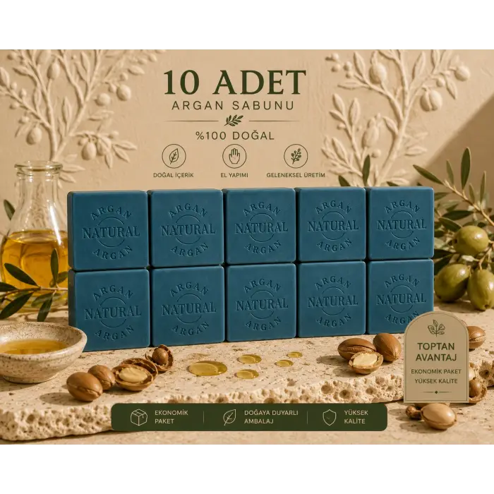 Internatural Argan Bitkisel Sabun 120 g - 10 Adet