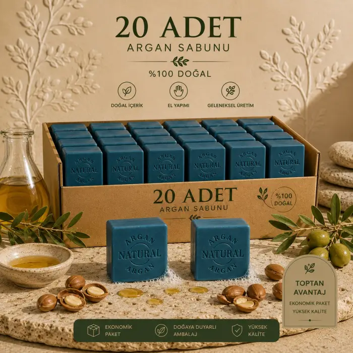Internatural Argan Bitkisel Sabun 120 g - 20 Adet
