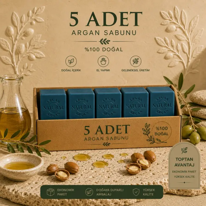 Internatural Argan Bitkisel Sabun 120 g - 5 Adet