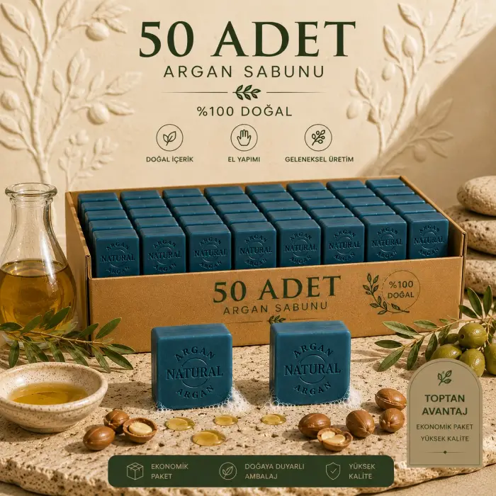 Internatural Argan Bitkisel Sabun 120 g - 50 Adet