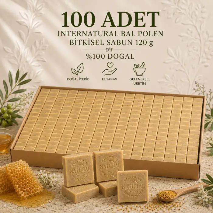 Internatural Bal Polen Bitkisel Sabun 120 g - 100 Adet