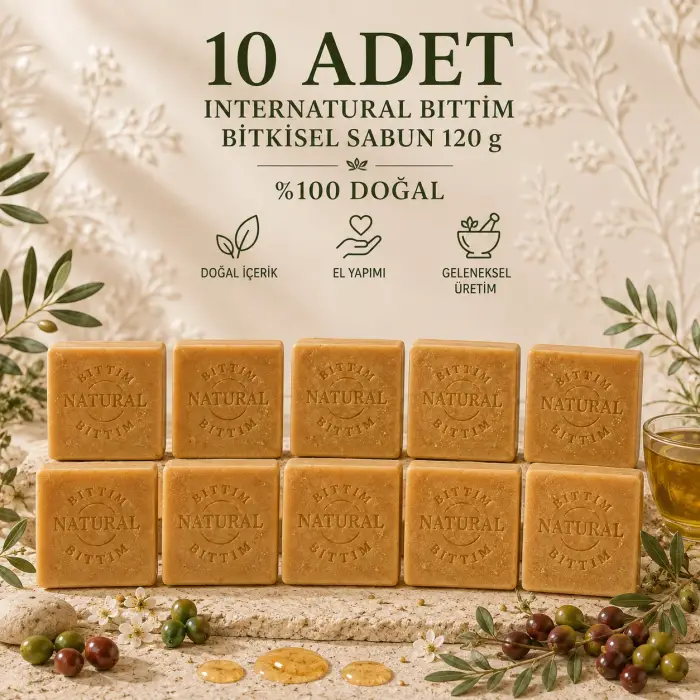 Internatural Bıttım Bitkisel Sabun 120 g - 10 Adet