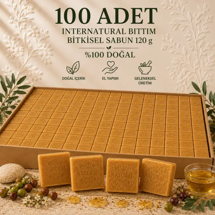 Internatural Bıttım Bitkisel Sabun 120 g - 100 Adet