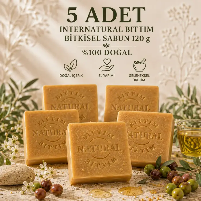 Internatural Bıttım Bitkisel Sabun 120 g - 5 Adet