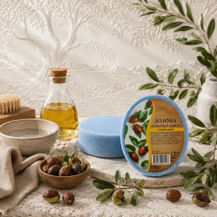 Internatural Jojoba Süngerli Bitkisel Banyo Sabunu 120 g