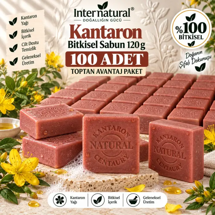 Internatural Kantaron Bitkisel Sabun 120 g - 100 Adet