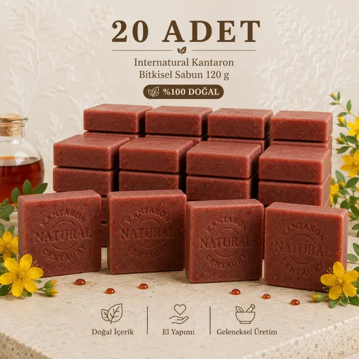 Internatural Kantaron Bitkisel Sabun 120 g - 20 Adet