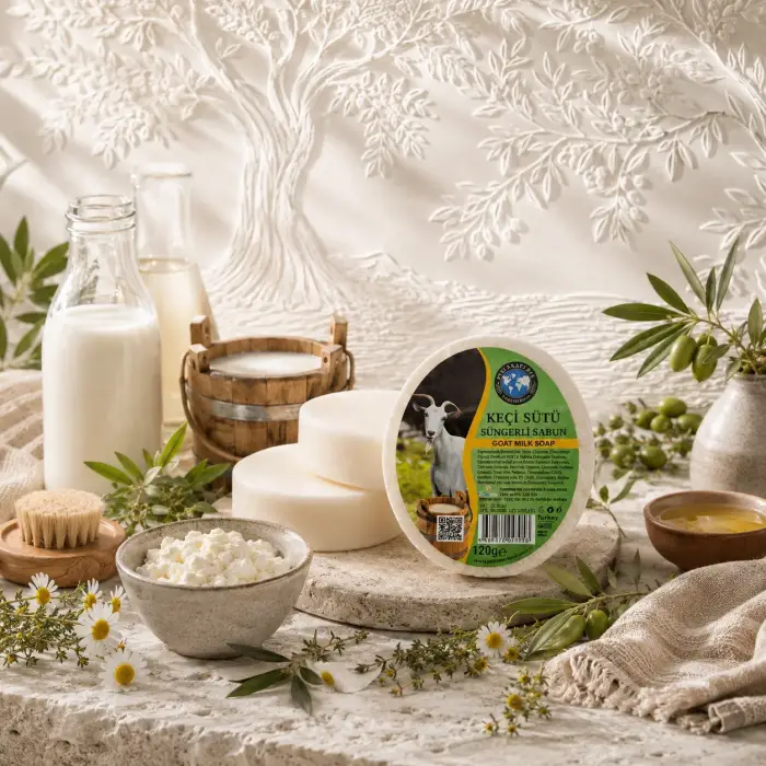 Internatural Keçi Sütü Süngerli Bitkisel Sabun 120 g