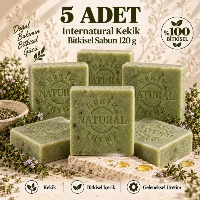 Internatural Kekik Bitkisel Sabun 120 g - 5 Adet