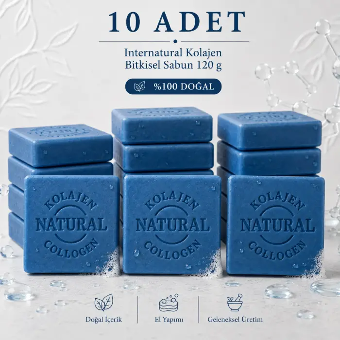 Internatural Kolajen Bitkisel Sabun 120 g - 10 Adet