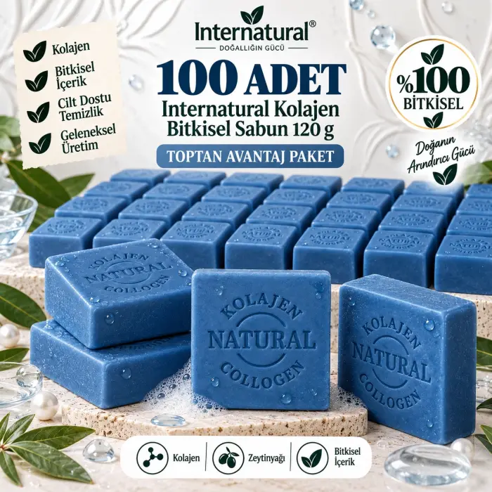 Internatural Kolajen Bitkisel Sabun 120 g - 100 Adet