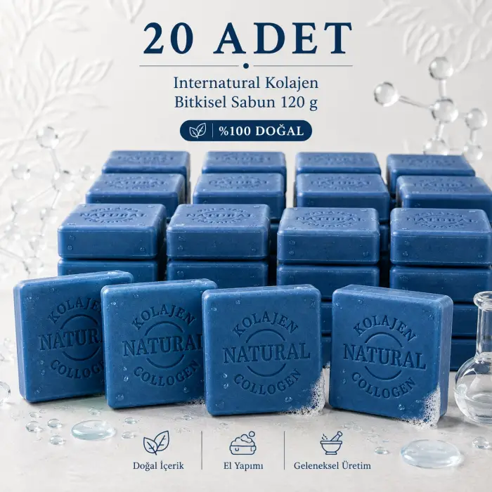 Internatural Kolajen Bitkisel Sabun 120 g - 20 Adet