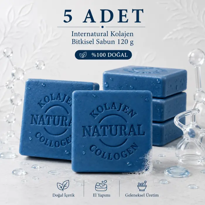 Internatural Kolajen Bitkisel Sabun 120 g - 5 Adet