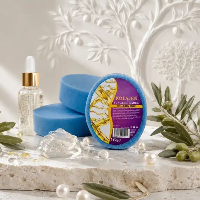Internatural Kolajen Süngerli Bitkisel Banyo Sabunu 120 g