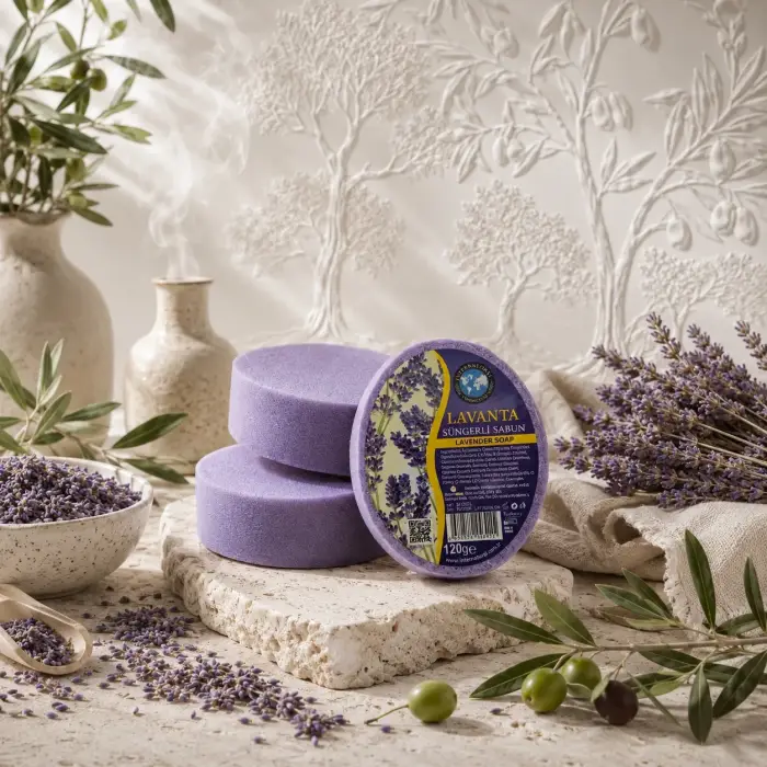 Internatural Lavanta Özlü Süngerli Bitkisel Banyo Sabunu 120 g
