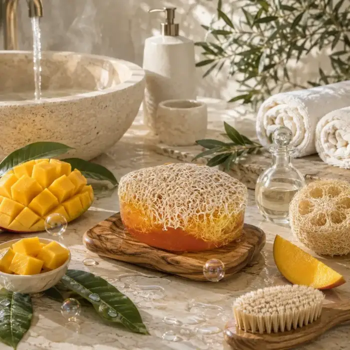 Internatural Mango Kabak Lifli Bitkisel Sabun 5li Paket (5 x 110 g)