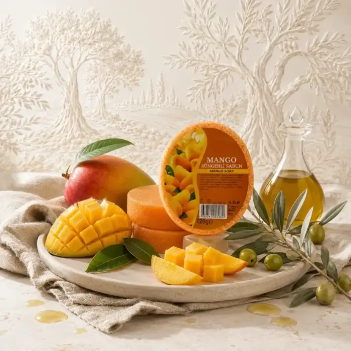 Internatural Mango Süngerli Bitkisel Sabun 10lu Paket (10 x 120 g)