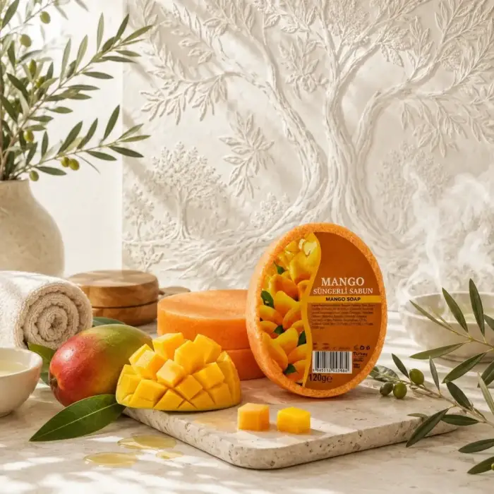 Internatural Mango Süngerli Bitkisel Sabun 10lu Paket (10 x 120 g)