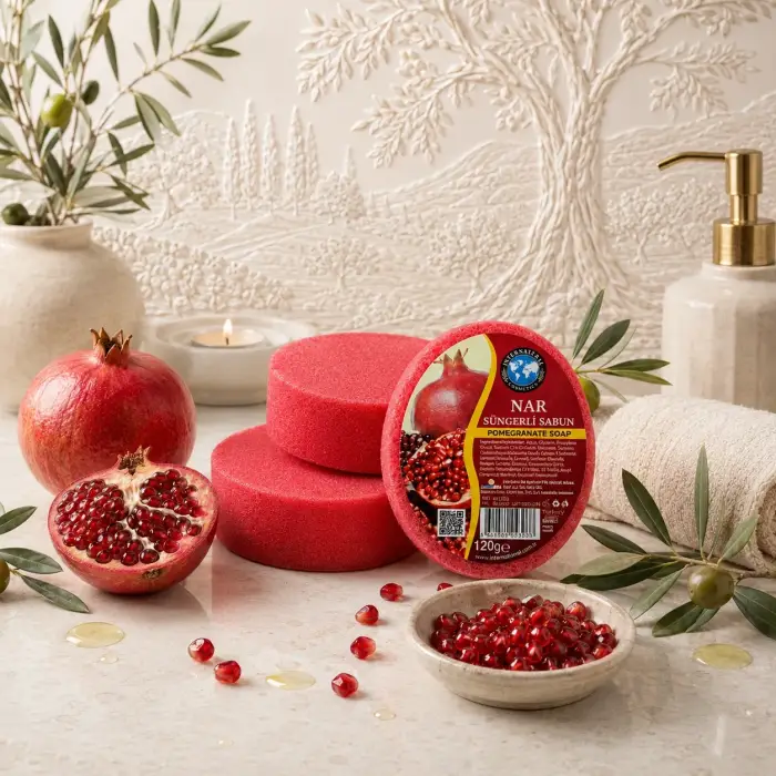 Internatural Nar Süngerli Bitkisel Banyo Sabunu 120 g