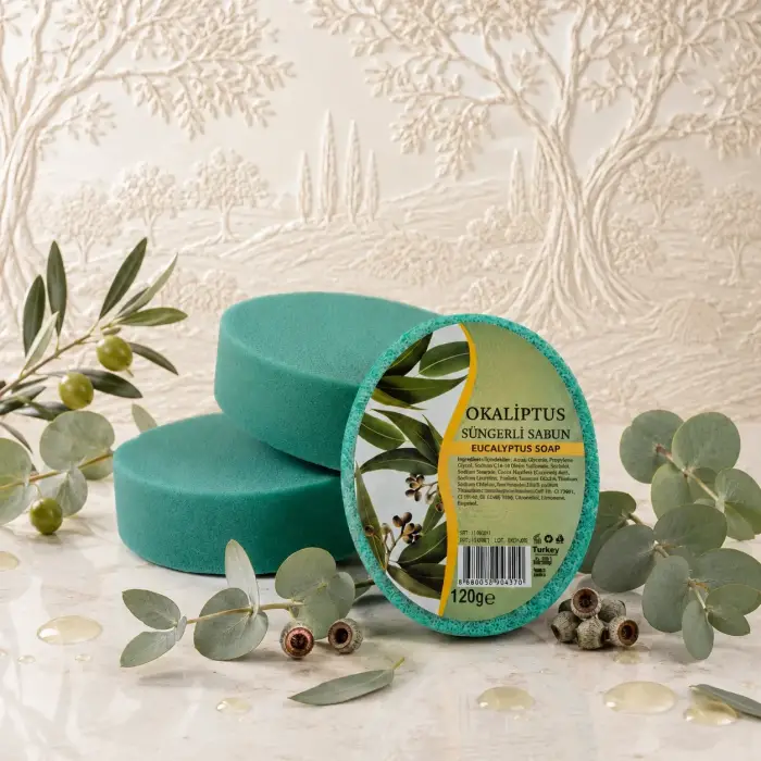 Internatural Okaliptus Süngerli Bitkisel Banyo Sabunu 120 g