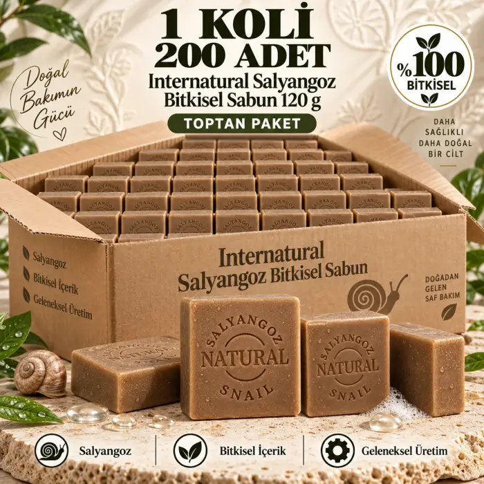 Internatural Salyangoz Bitkisel Sabun 120 g - 200 Adet