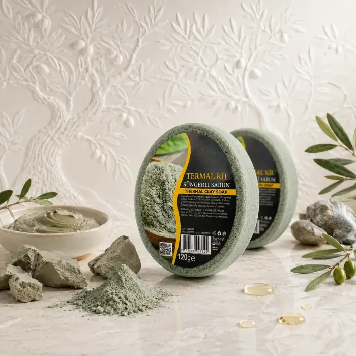 Internatural Termal Kil Süngerli Bitkisel Banyo Sabunu 120 g