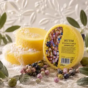 Internatural Bıttım Süngerli Bitkisel Banyo Sabunu 120 g