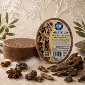 Internatural Mistik Ud Süngerli Bitkisel Banyo Sabunu 120 g