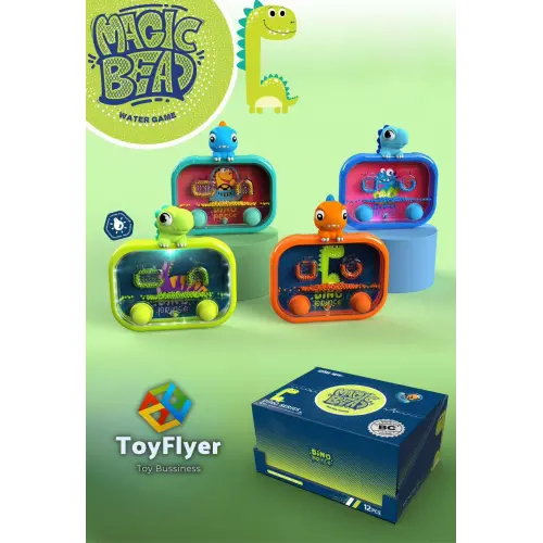 Su Oyunu (Water Game) Çocuklar İçin – Eğlenceli Halka Geçirme Işıklı Dinazor Modelleri